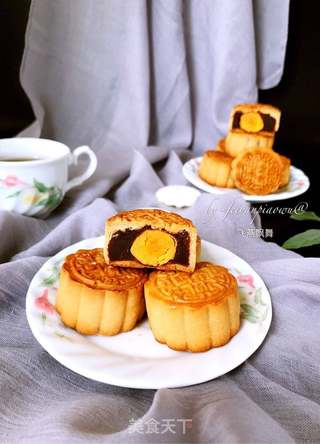 赏味中秋、乐享团圆【广式豆沙蛋黄月饼】的做法步骤:34