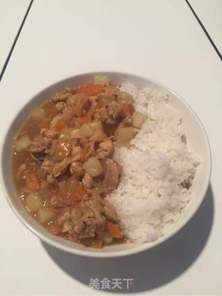 日式鸡肉咖喱饭的做法步骤:11
