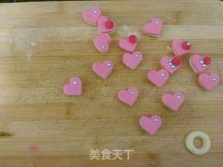 七夕爱心戒指饼干的做法步骤:13