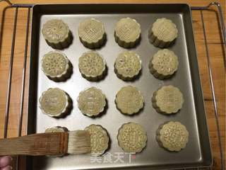 赏味中秋、乐享团圆~【金沙肉松香肠月饼】的做法步骤:21