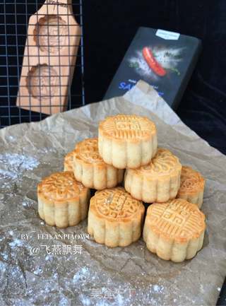 赏味中秋、乐享团圆~【金沙肉松香肠月饼】的做法步骤:28