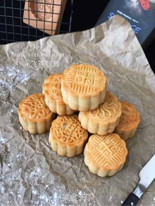 赏味中秋、乐享团圆~【金沙肉松香肠月饼】的做法步骤:31