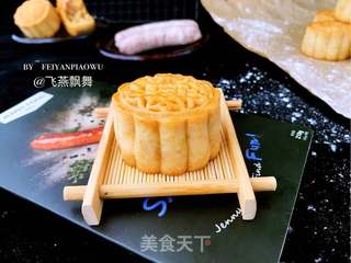 赏味中秋、乐享团圆~【金沙肉松香肠月饼】的做法步骤:33