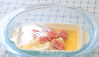 猪肉豆腐蒸水蛋的做法步骤:6