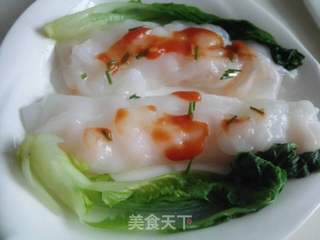 鲜虾肠粉 的做法步骤:12