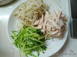 麻辣鸡丝凉面的做法步骤:5