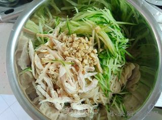 麻辣鸡丝凉面的做法步骤:15