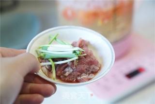 糙米番茄肉丝汤的做法步骤:6
