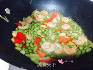 毛豆虾仁的做法步骤:12