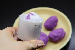 紫薯蒸月饼 的做法步骤:6