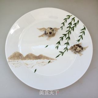 24节气餐盘画——立春的做法步骤:13