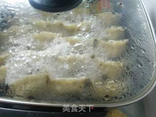 茴香牛肉煎饺的做法步骤:4