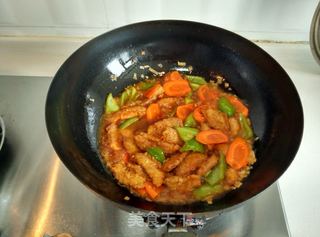 焦熘肉段的做法步骤:15