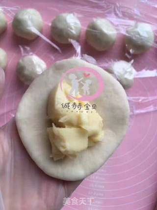 果果妈咪?熊猫奶黄色?的做法步骤:6