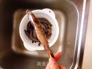 豆豉串串虾的做法步骤:3