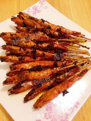 豆豉串串虾的做法步骤:11
