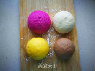 天然彩色吐司的做法步骤:2