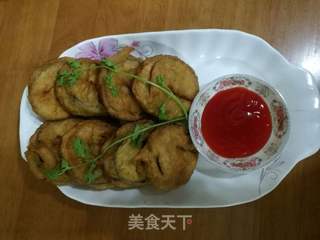 炸茄盒的做法步骤:8