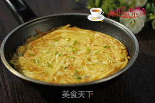 土豆丝饼的做法步骤:7