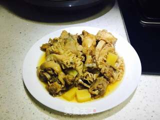 安小姐的创意美食----蒜香牛肚鸡的做法步骤:6
