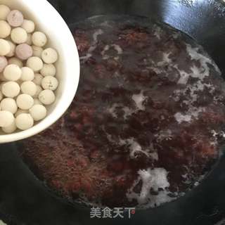 红豆元宵羹的做法步骤:4