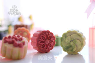 超高颜值的桃山皮月饼的做法步骤:14