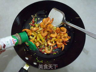 香辣椒盐土豆虾的做法步骤:14