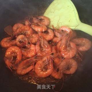 三杯虾的做法步骤:8