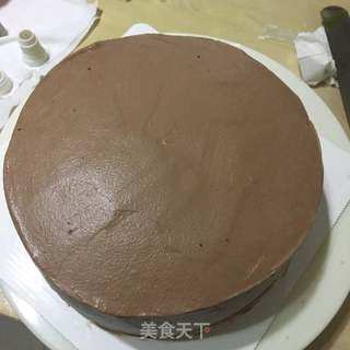 圣诞树桩蛋糕的做法步骤:21