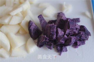 蜜梨紫薯羹的做法步骤:4