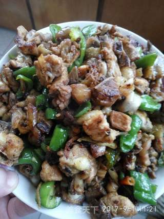 干煸辣子鸡丁的做法步骤:4