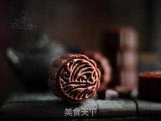 黑美人巧克力月饼的做法步骤:15