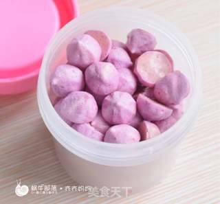 紫薯酸奶溶豆的做法步骤:7