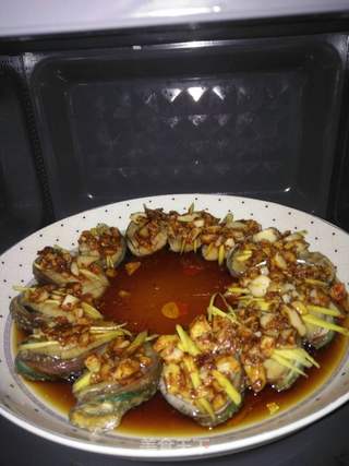 蒜茸烤鲍鱼的做法步骤:9