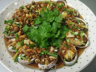 蒜茸烤鲍鱼的做法步骤:11