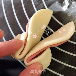 卡通兔子馒头的做法步骤:12