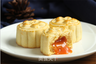 中秋新品~奶黄流心月饼的做法步骤:15