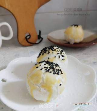 红豆沙蛋黄酥的做法步骤:31
