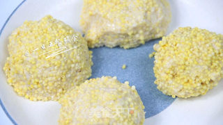 小米豆腐虾仁丸 宝宝健康辅食,高蛋白的补钙丸子的做法步骤:6