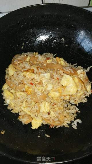 蒜香蛋炒饭的做法步骤:7