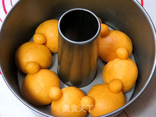 萌萌滴【挤挤小黄鸡面包】的做法步骤:12