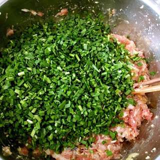 包饺子(猪肉油渣韭菜饺)的做法步骤:5