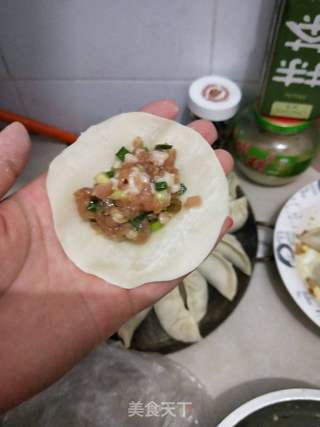 香葱饺子的做法步骤:3