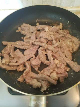 杭椒牛柳的做法步骤:4