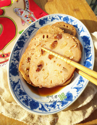 红枣糯米藕的做法步骤:12