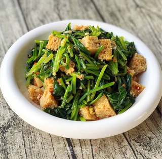 菠菜拌面筋的做法步骤:13