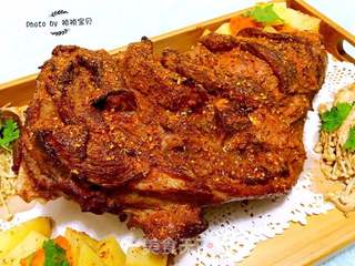 烤羊腿的做法步骤:16