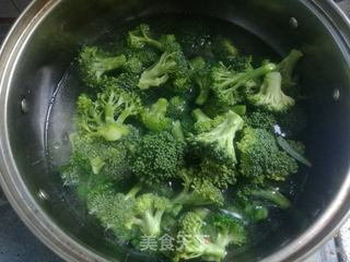 西兰花炒豆芽的做法步骤:6