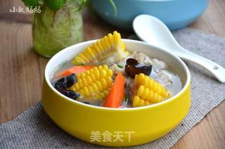 玉米木耳大骨汤的做法步骤：10
