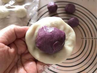 赏味中秋、乐享团圆~【紫薯螺旋蛋黄酥】的做法步骤:11